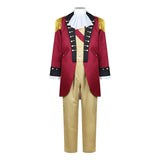 President George Washington Cosplay Costume Red Outfit Adult Male Halloween Carnival Costume