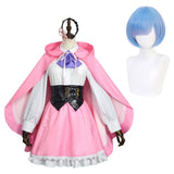 Season 4 Cosplay Costume Rem Pink Outfit Adult Female Halloween Carnival Costume