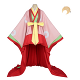 Cosmic Princess Kaguya Cosplay Costume Kaguya Pink Kimono Adult Female Halloween Carnival Costume