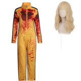 Kill Bill The Bride Cosplay Costume Yellow Training Outfit Adult Female Halloween Carnival Costume