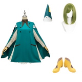 Tongari Boushi no Atelier Cosplay Costume Coco Green Outfit Adult Female Halloween Carnival Costume