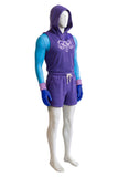 Skeleton King Cosplay Costume Purple Sportswear Adult Male Halloween Carnival Costume