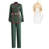 Saga of Tanya the Evil Cosplay Costume Tanya von Degurechaff  Army Green Suit Adult Female Halloween Carnival Costume