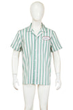 Obsession Cosplay Costume Bear Green Striped Shirt Adult Male Halloween Carnival Costume