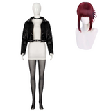 Smoking Behind the Supermarket with You Yamada Black Leather Suit Adult Female Halloween Carnival Costume