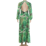 Off Campus Cosplay Costume Allie Haye Green Dress Adult Female Halloween Carnival Costume