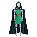 Dr.Doom Kids Children Green Outfit Halloween Carnival Costume