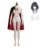 The Ribbon Hero Cosplay Costume Sapphire Women White Outfit with Cloak Adult Female Halloween Carnival Costume