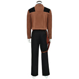 Han Solo Cosplay Costume Brown Coat Outfit Adult Male Halloween Carnival Costume