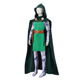 Dr.Doom Kids Children Green Outfit Halloween Carnival Costume