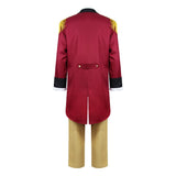 President George Washington Cosplay Costume Red Outfit Adult Male Halloween Carnival Costume