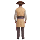 Movie Backrooms（2026） Cosplay Costume Captaion Clark Yellow Outfit Adult Male Halloween Carnival Costume