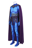Skeletor Cosplay Costume Blue Jumpsuit Adult Male Halloween Carnival Costume
