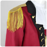 President George Washington Cosplay Costume Red Outfit Adult Male Halloween Carnival Costume