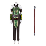 Movie Mortal Kombat 2 Jade Cosplay Costume Green Outfit Adult Female Halloween Carnival Costume