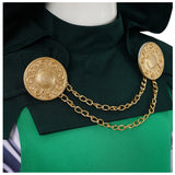 Dr.Doom Kids Children Green Outfit Halloween Carnival Costume