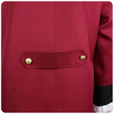 President George Washington Cosplay Costume Red Outfit Adult Male Halloween Carnival Costume