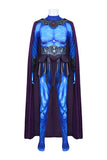 Skeletor Cosplay Costume Blue Jumpsuit Adult Male Halloween Carnival Costume