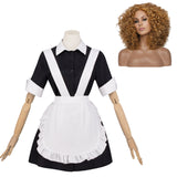 The Rocky Horror Show Cosplay Costume Magenta Maid Women Maid Uniform Adult Female Halloween Carnival Costume