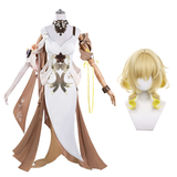 Honkai Star Rail Cosplay Costume Aglaea Golden Dress Adult Female Halloween Carnival Costume