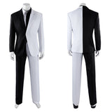 Absolute Two-Face Cosplay Costume Two-Face Black and White Suit Adult Male Halloween Carnival Costume