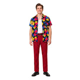 Ace Ventura Jr Pet Detective Cosplay Costume Ace Ventura Printed Shirt Set Adult Male Halloween Carnival Costume
