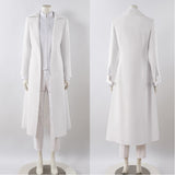 Alien Stage Cosplay Costume Ivan White Trench Coat Set Adult Male Halloween Carnival Costume