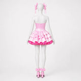Alien Stage Cosplay Costume MIZi Pink Dress Adult Female Halloween Carnival Costume