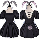 Alien Stage Cosplay Costume Sua Black Bunny Girl Dress Adult Female Halloween Carnival Costume