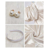 Alien Stage Cosplay Costume Sua White Dress Adult Female Halloween Carnival Costume