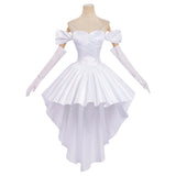 Alien Stage Cosplay Costume Sua White Wedding Dress Adult Female Halloween Carnival Costume