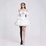 Alien Stage Cosplay Costume Sua Women White Dress Adult Female Halloween Carnival Costume