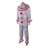 American Horror Story 13 Cosplay Costume Twisty Clown Gray Outfit Adult Male Halloween Carnival Costume