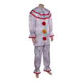 American Horror Story 13 Cosplay Costume Twisty Clown Gray Outfit Adult Male Halloween Carnival Costume