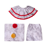 American Horror Story 13 Cosplay Costume Twisty Clown Gray Outfit Adult Male Halloween Carnival Costume