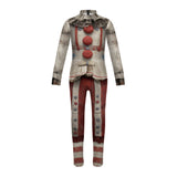 American Horror Story 13 Cosplay Costume Twisty the Clown Gray Outfit  Adult Male Halloween Carnival Costume