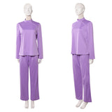 Ann Droid Cosplay Costume Linda Purple Nurse Uniform Adult Female Halloween Carnival Costume