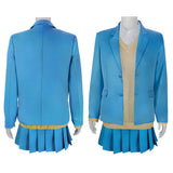 Ao no Hako Cosplay Costume Kano Chinatsu Blue Outfit Adult Female Halloween Carnival Costume