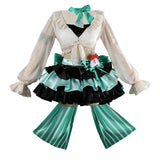 Arknights Cosplay Costume Haruka Green Dress Adult Female Halloween Carnival Costume