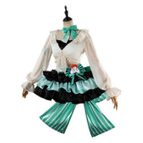 Arknights Cosplay Costume Haruka Green Dress Adult Female Halloween Carnival Costume