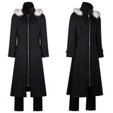 Atsushi Nakajima Cosplay Costume Black Overcoat Adult Male Halloween Carnival Costume