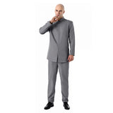 Austin Powers Cosplay Costume Dr. Evil Gray Outfit Adult Male Halloween Carnival Costume
