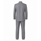 Austin Powers Cosplay Costume Dr. Evil Gray Outfit Adult Male Halloween Carnival Costume