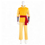 Avatar Cosplay Costume Aang Yellow Outfit Adult Male Halloween Carnival Costume