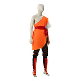 Avatar: The Last Airbender Aang Orange One-shoulder Practice Outfit Adult Male Halloween Carnival Costume
