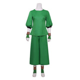Avatar: The Last Airbender Cosplay Costume Toph Beifong Green Outfit  Adult Female Halloween Carnival Costume