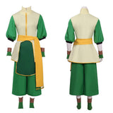 Avatar: The Last Airbender Cosplay Costume Toph Beifong Green Outfit  Adult Female Halloween Carnival Costume