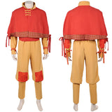 Avatar: The Last Airbender Season 2 Cosplay Costume Aang Brown Outfit Adult Male Halloween Carnival Costume