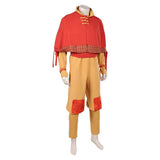 Avatar: The Last Airbender Season 2 Cosplay Costume Aang Brown Outfit Adult Male Halloween Carnival Costume