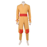 Avatar: The Last Airbender Season 2 Cosplay Costume Aang Brown Outfit Adult Male Halloween Carnival Costume